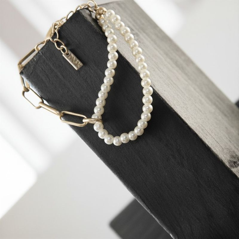 DANSK Audrey Double Pearl Mix Armbånd