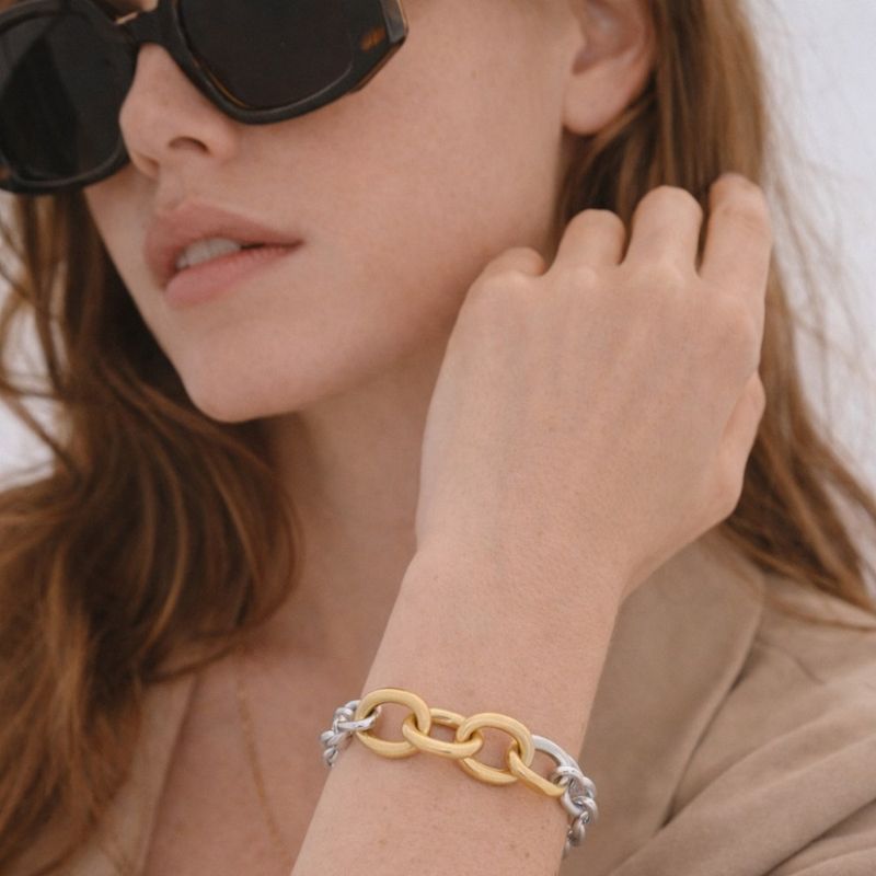DANSK Tula IN:STORE Short 2 Tone Link Armbånd