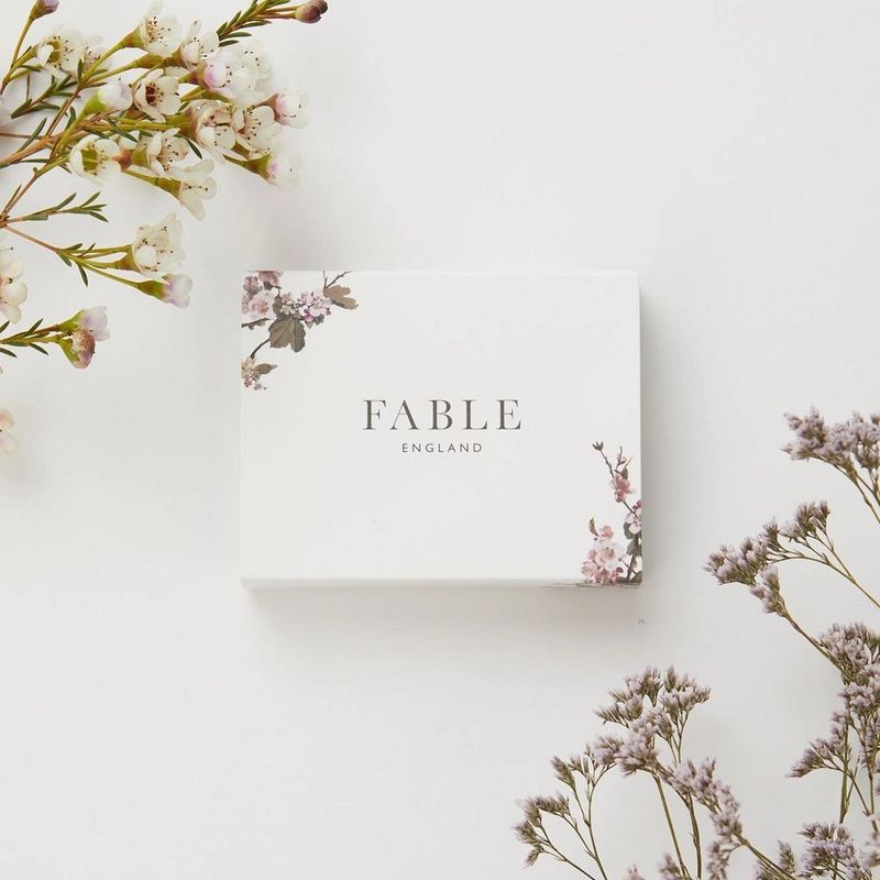 Fable England Pansy & Pearl Drop Øredobber