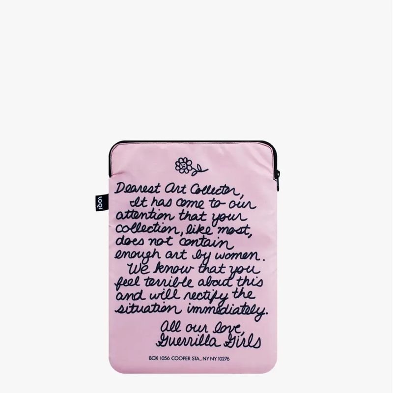 Laptop sleeve fra LOQI – Guerrilla Girls design